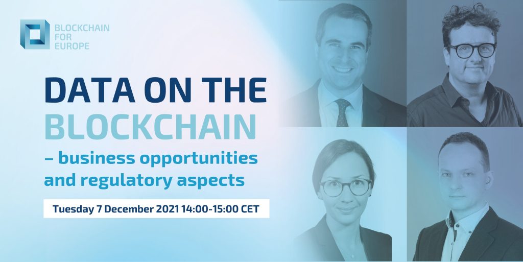 Webinar Series 2021 – Data on the Blockchain: Business Opportunities and Regulatory Aspects