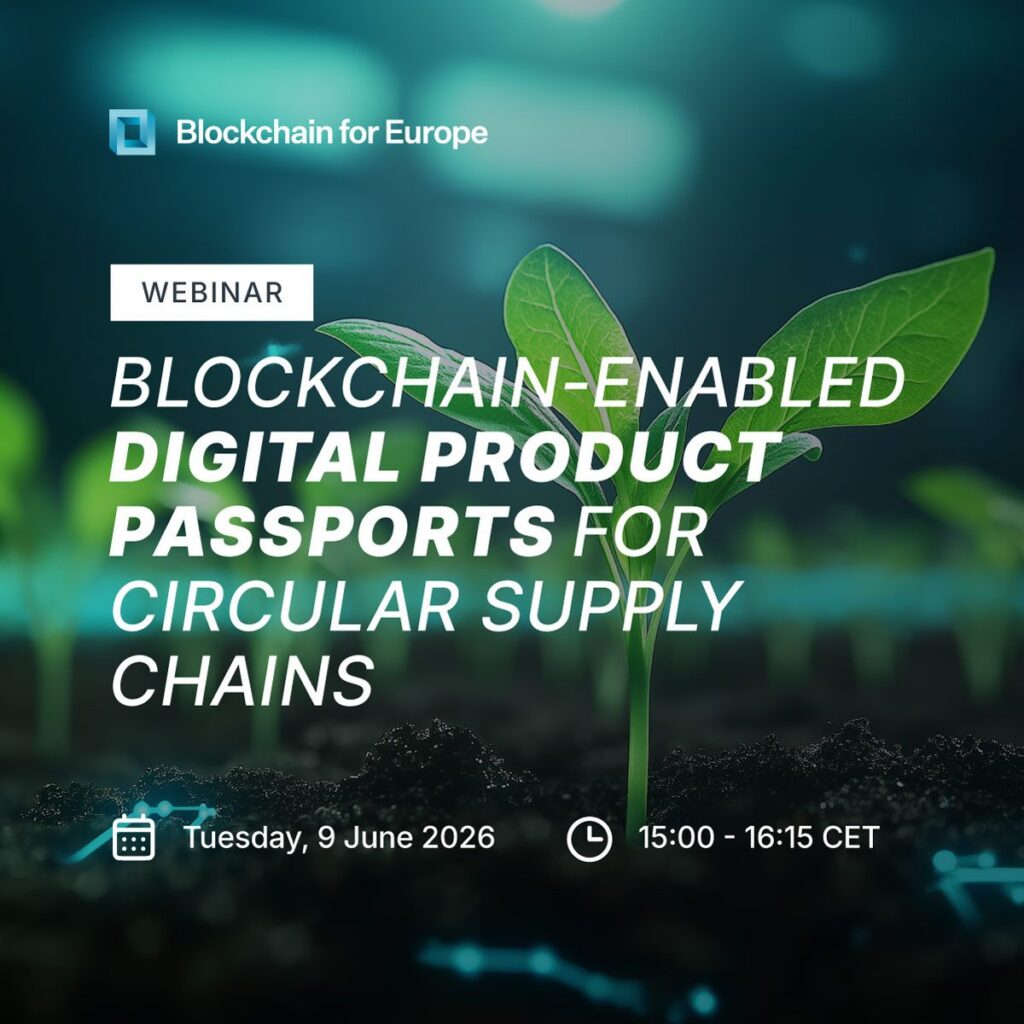 BC4EU webinar | Blockchain‑Enabled Digital Product Passports for Circular Supply Chains